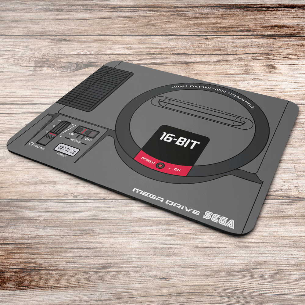 Imagem 5 de 5 do produto Mouse Pad Gamer, Retrô Megapad, de Borracha, 23cm x 19cm