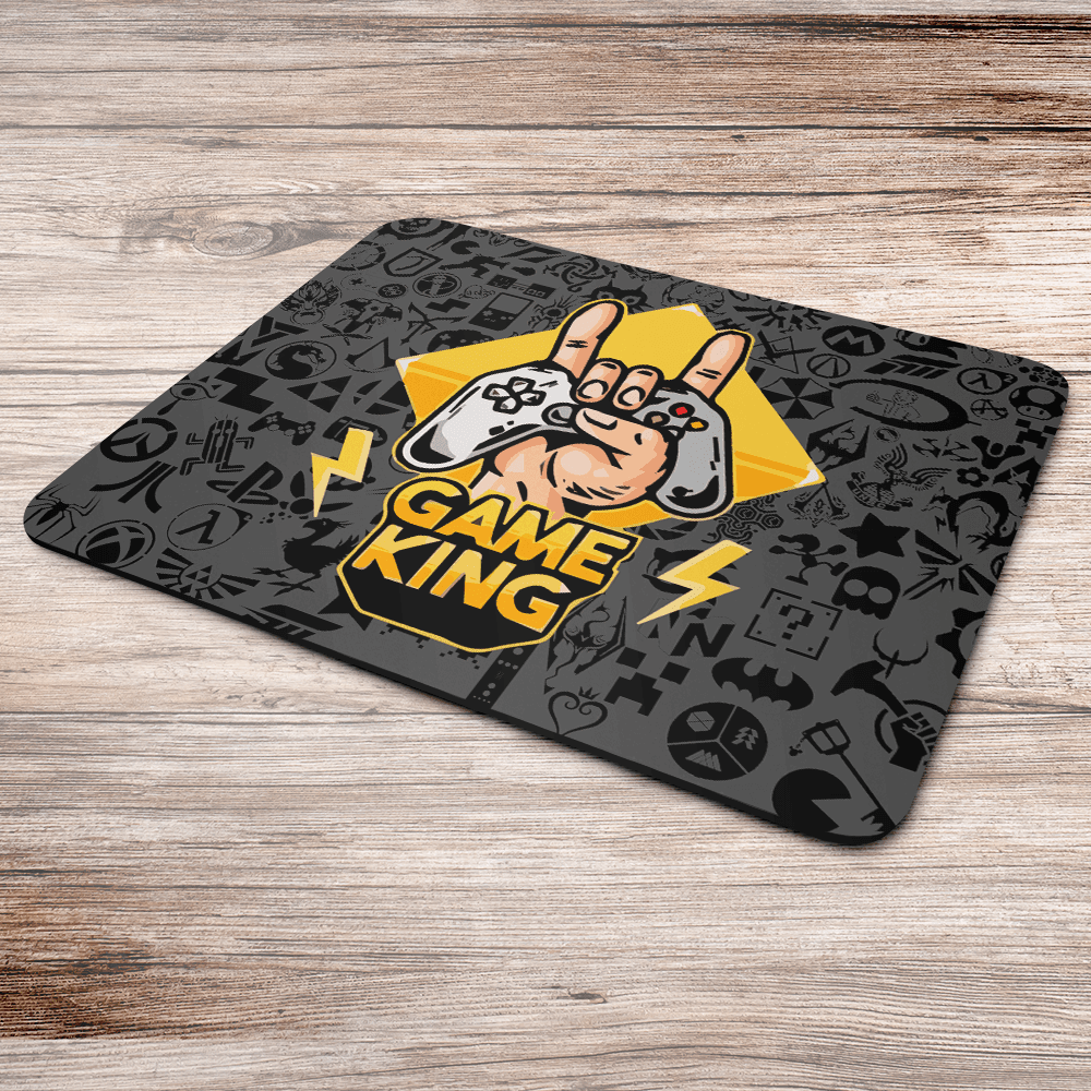 Imagem 2 de 3 do produto Mouse Pad Gamer, Game King, de Borracha, 24x20cm