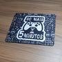 Mouse Pad Gamer, Só 5 Minutos, de Borracha, 24cm x 20cm