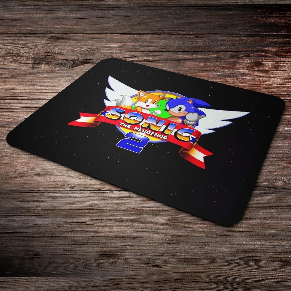 Imagem 2 de 3 do produto Mouse Pad Gamer, Sonic The Hedgehog 2, de Borracha, 24cm x 20cm