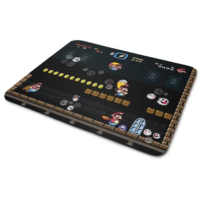 Mouse Pad Gamer, Super Mario Forest Ghost House, de Borracha, 24cm x 20cm