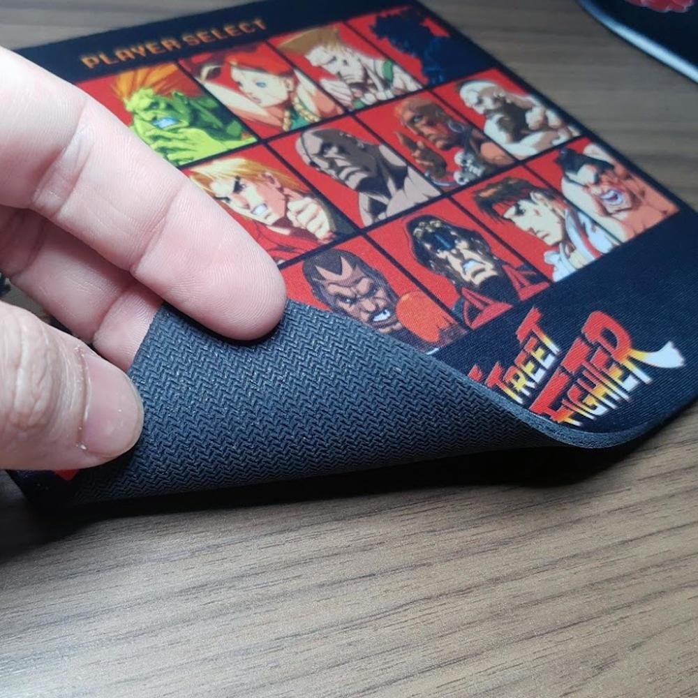 Imagem 5 de 5 do produto Mouse Pad Gamer, Street Fighter Play Select, de Borracha, 24cm x 20cm