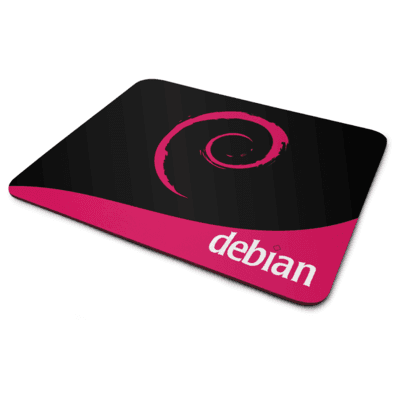 Mouse Pad, Linux - Debian, de Borracha, 24x20cm