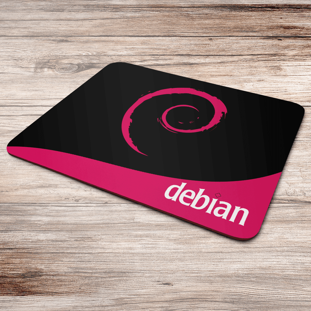 Imagem 2 de 3 do produto Mouse Pad, Linux - Debian, de Borracha, 24x20cm