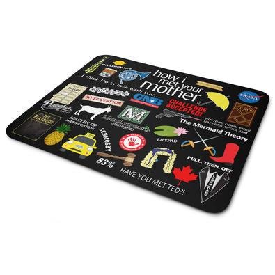 Mouse Pad, Icons - How I Met Your Mother, de Borracha, 24x20cm