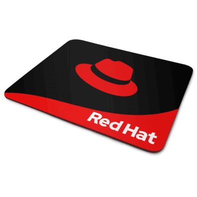 Mouse Pad, Linux - Red Hat, de Borracha, 24x20cm