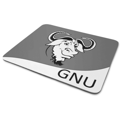 Mouse Pad, Linux - Gnu, de Borracha, 24x20cm