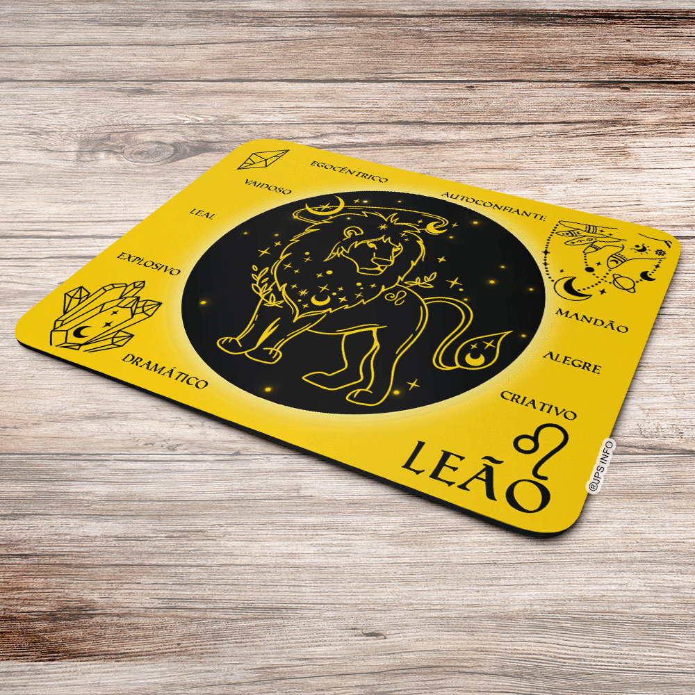 Imagem 2 de 3 do produto Mouse Pad Signos - Leão