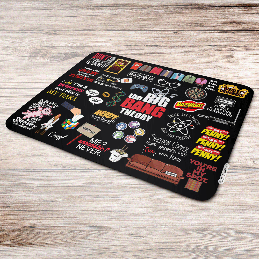 Imagem 2 de 3 do produto Mouse Pad The Big Bang Theory - Icons Moments