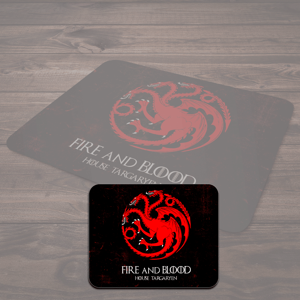 Mouse Pad, Got - House Targaryen, de Borracha, 24x20cm Mouse Pad, Got - House Targaryen, de Borracha, 24x20cm