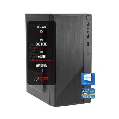 Computador Ouzze Intel Core I5, 8GB, SSD 240GB, Windows 10, Preto - REF. O14