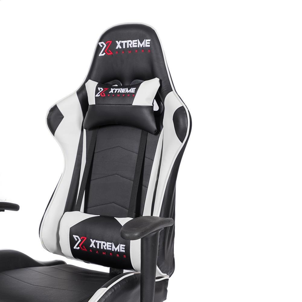 Imagem 5 de 5 do produto Cadeira Gamer, Xtreme Gamers, Maximum, até 120 Kgs, Reclinável, Braços Fixos, Preta E Branca