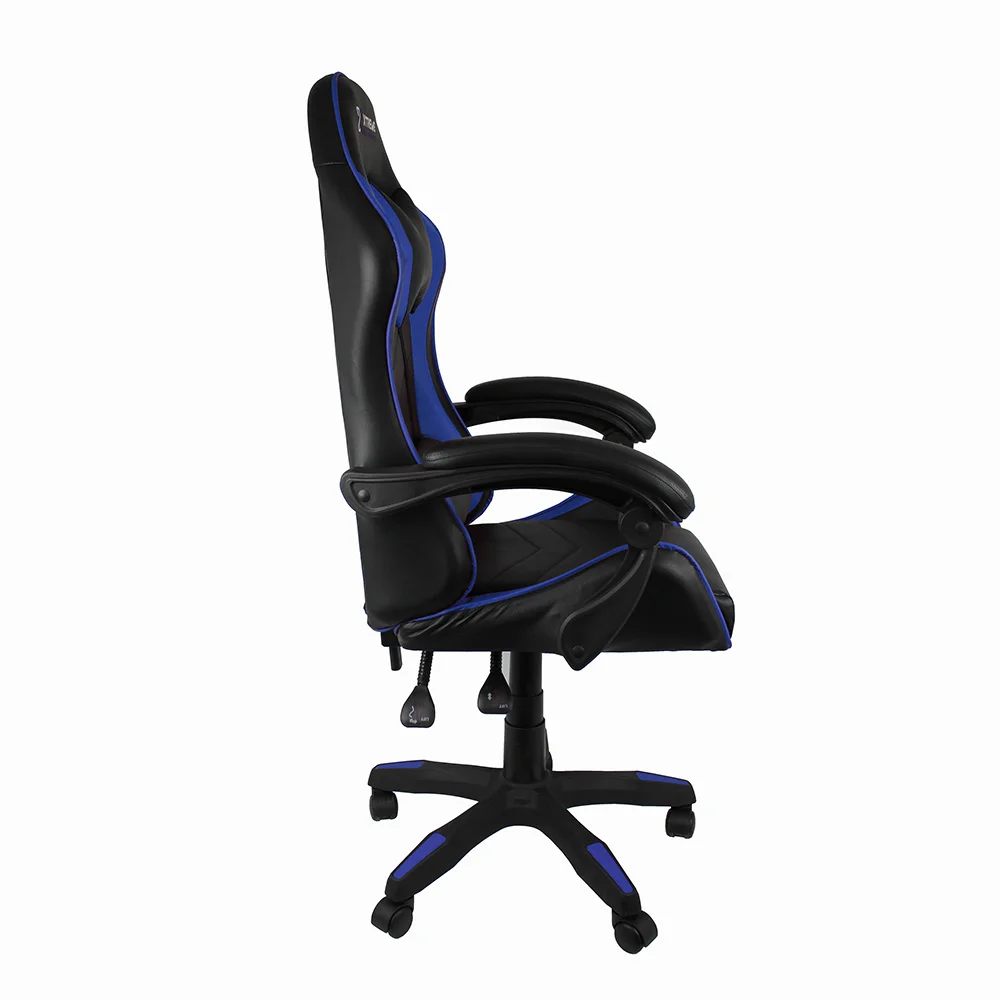 Imagem 3 de 5 do produto Cadeira Gamer, Xtreme Gamers, Cinesis Ny, até 120 Kgs, Reclinável, Braços Fixos, Preta E Azul