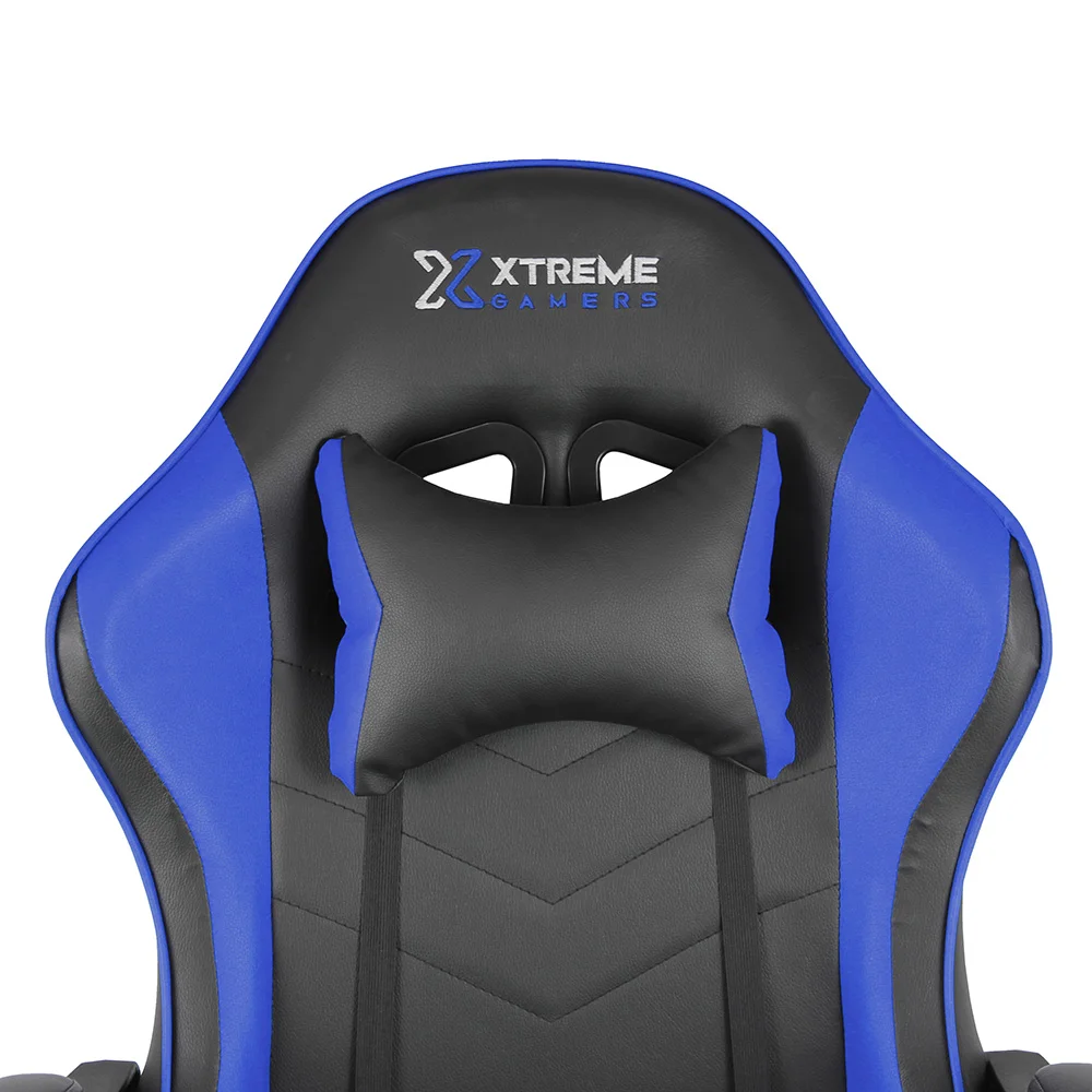Imagem 4 de 5 do produto Cadeira Gamer, Xtreme Gamers, Cinesis Ny, até 120 Kgs, Reclinável, Braços Fixos, Preta E Azul
