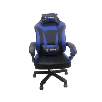 Cadeira Gamer, Xtreme Gamers, Supra, até 120 Kgs, Reclinável, Braços Fixos, Preta E Azul