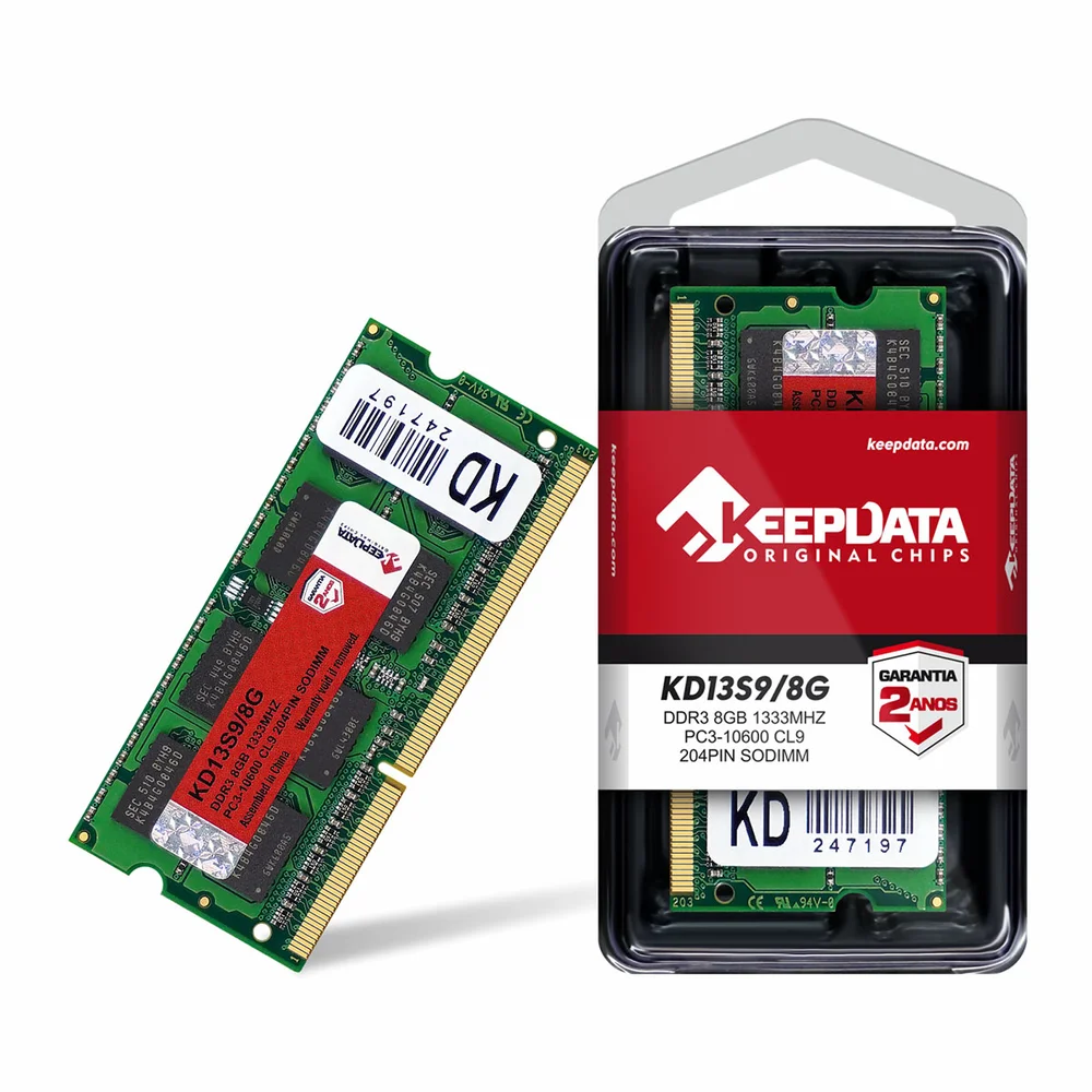 Imagem 3 de 3 do produto Memória Para Notebook Keepdata, 8GB, 1333MHz, DDR3 - Kd13s9/8g