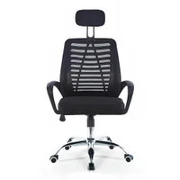 Cadeira Office, Evolux, até 120Kgs, Giratória, Tela Mesh, Com Suporte, Zebrada