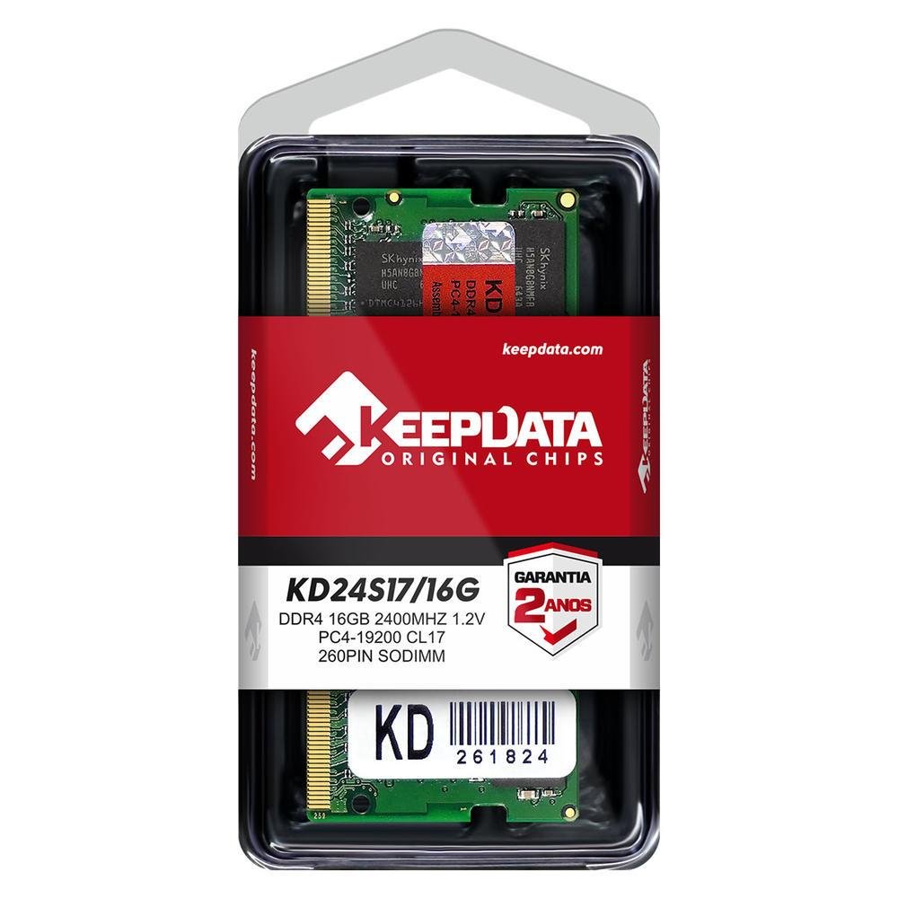 Memoria Ram Keepdata 16GB DDR4 2400MHZ KaBuM