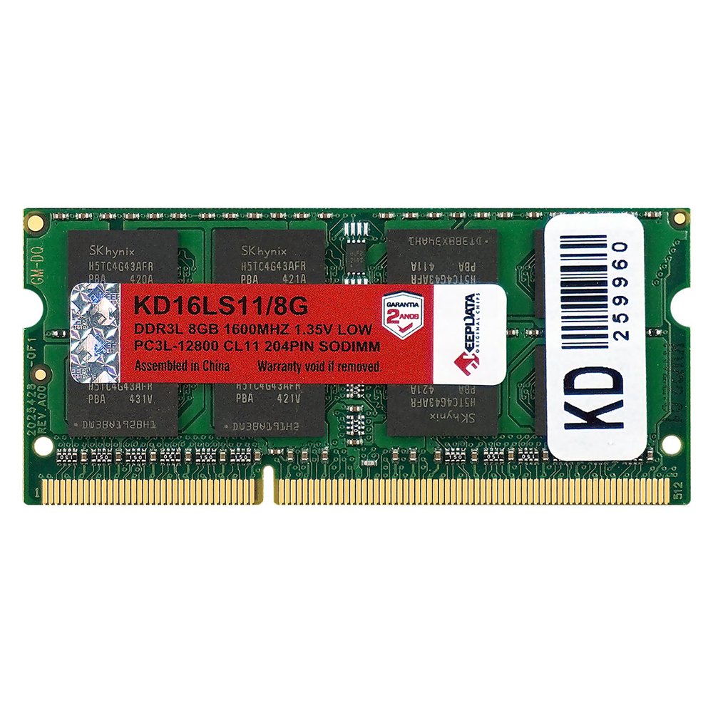 Memoria Ram Keepdata 8GB DDR3l 1600MHZ KaBuM