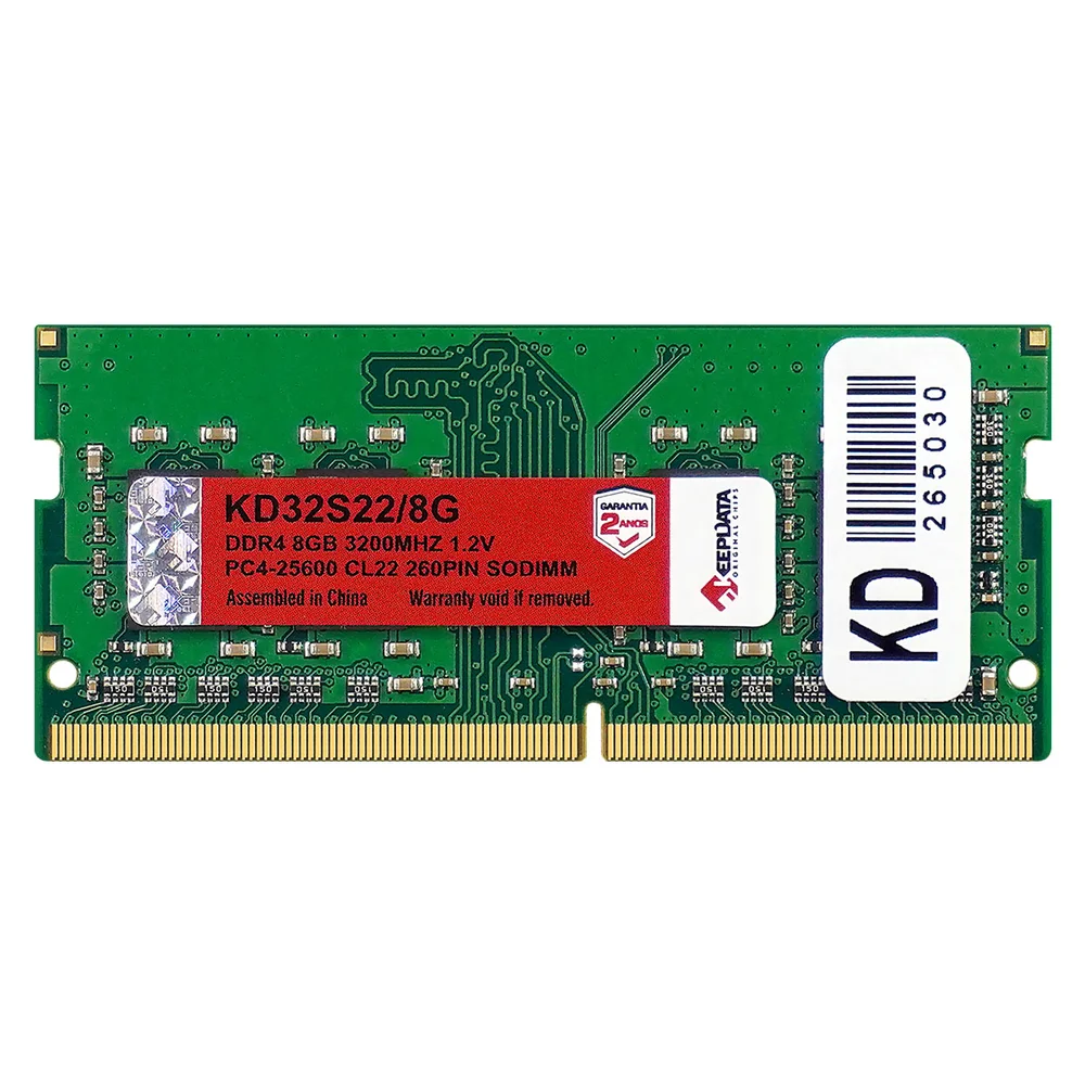Memoria RAM Keepdata, 8GB DDR4, 3200MHZ, cl 19, Kd32s22/8g, Para Notebook Memoria RAM Keepdata, 8GB DDR4, 3200MHZ, cl 19, Kd32s22/8g, Para Notebook