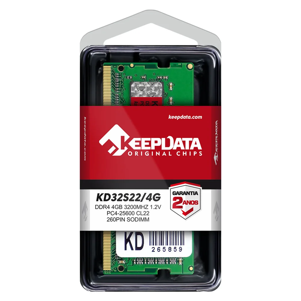 Memoria Para Notebook Keepdata, 4GB, 3200MHz, DDR4 - Kd32s22/4g