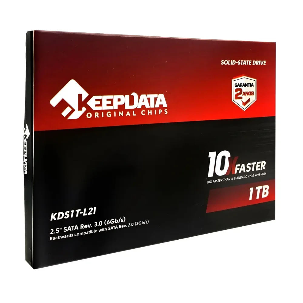 Imagem 4 de 5 do produto SSD 1TB Keepdata, SATA III, 2.5", Leitura 550MB/s, Gravação 500MB/s - Kds1t-L21