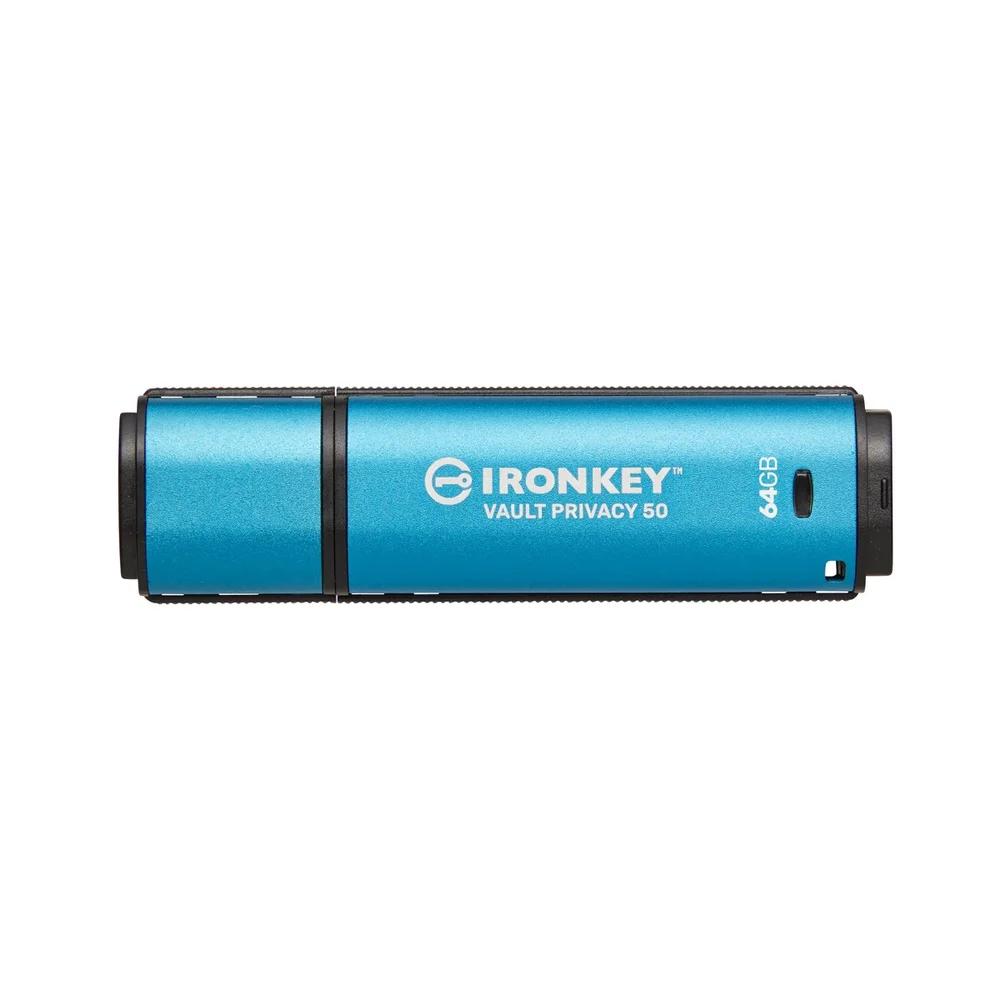 Imagem 2 de 5 do produto Pendrive Kingston Ironkey Vault Privacy 50, 64GB, USB 3.2, Ikvp50/64GB