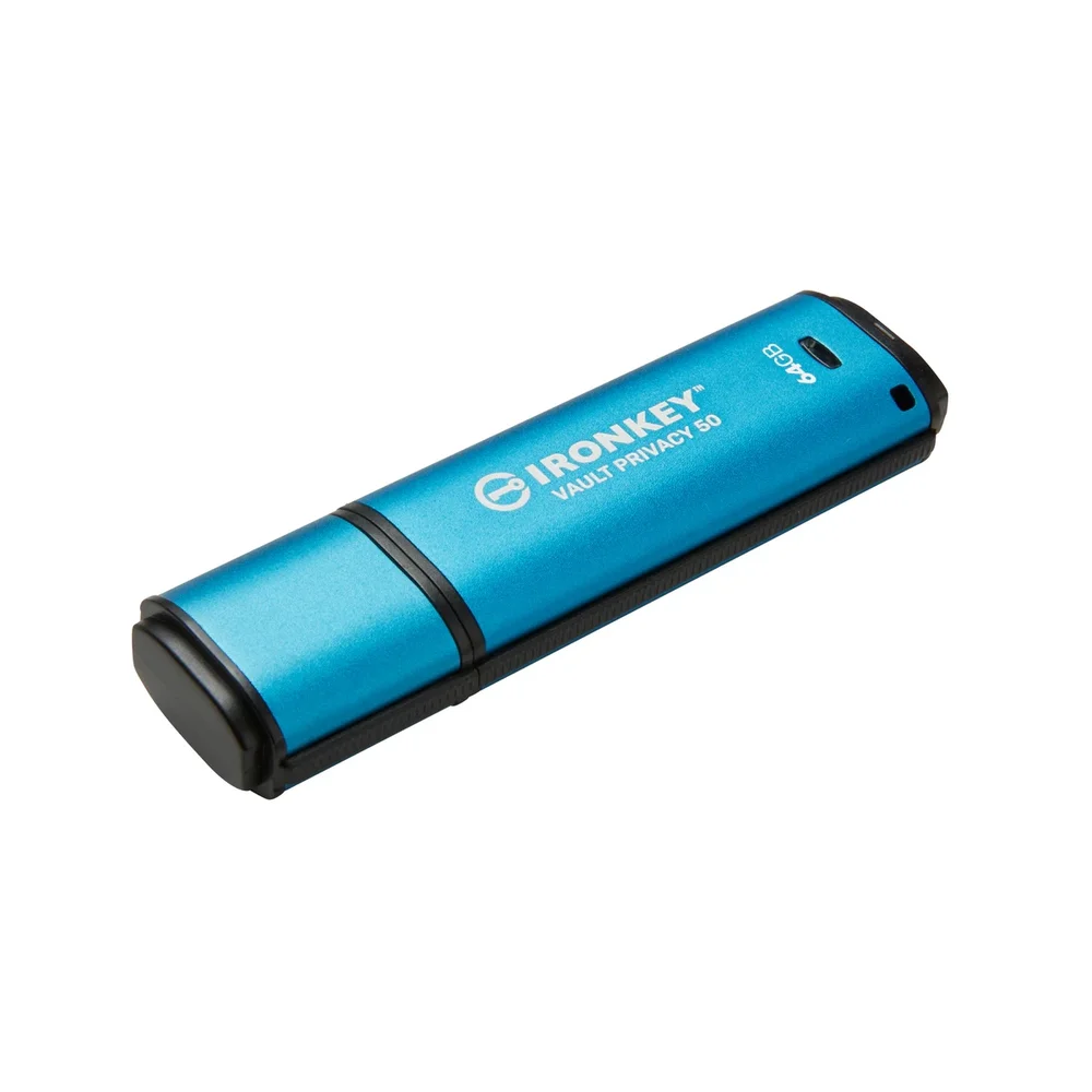 Imagem 3 de 5 do produto Pendrive Kingston Ironkey Vault Privacy 50, 64GB, USB 3.2, Ikvp50/64GB