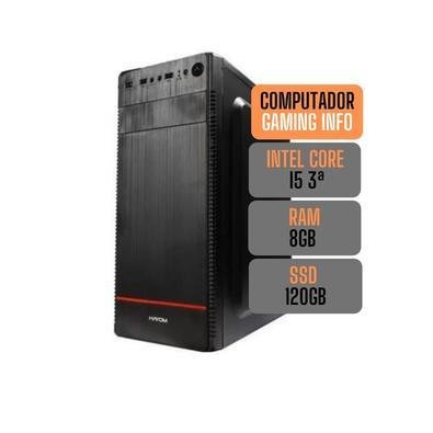 Computador Gaming Info, Intel Core I5 3470, 3.20Ghz, 8Gb, SSD 120Gb