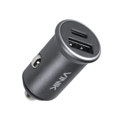 Carregador Veicular Vinik 48w, 1 Saída USB 12v, 1.5a, Qc (18w) E 1 Saída Tipo C 9v, 2.25a - Pd (30w)