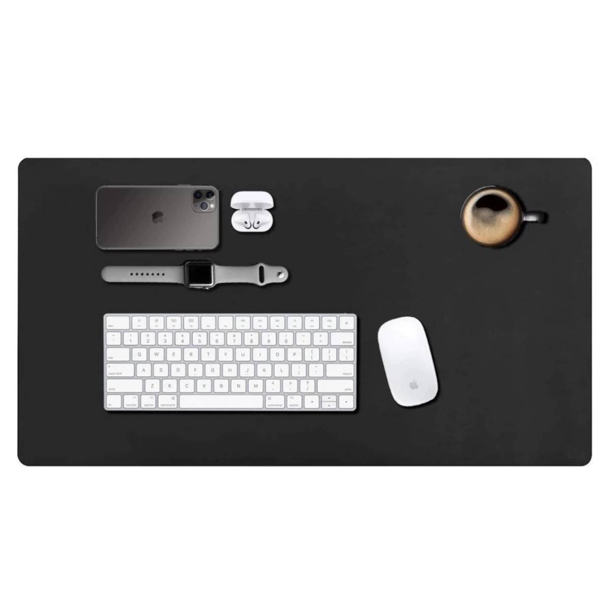 Mouse Pad M3m, Grande Desk Pad, Tapete De Mesa Gamer Office, Fácil Deslize, Antiderrapante, 100x48cm, Preto