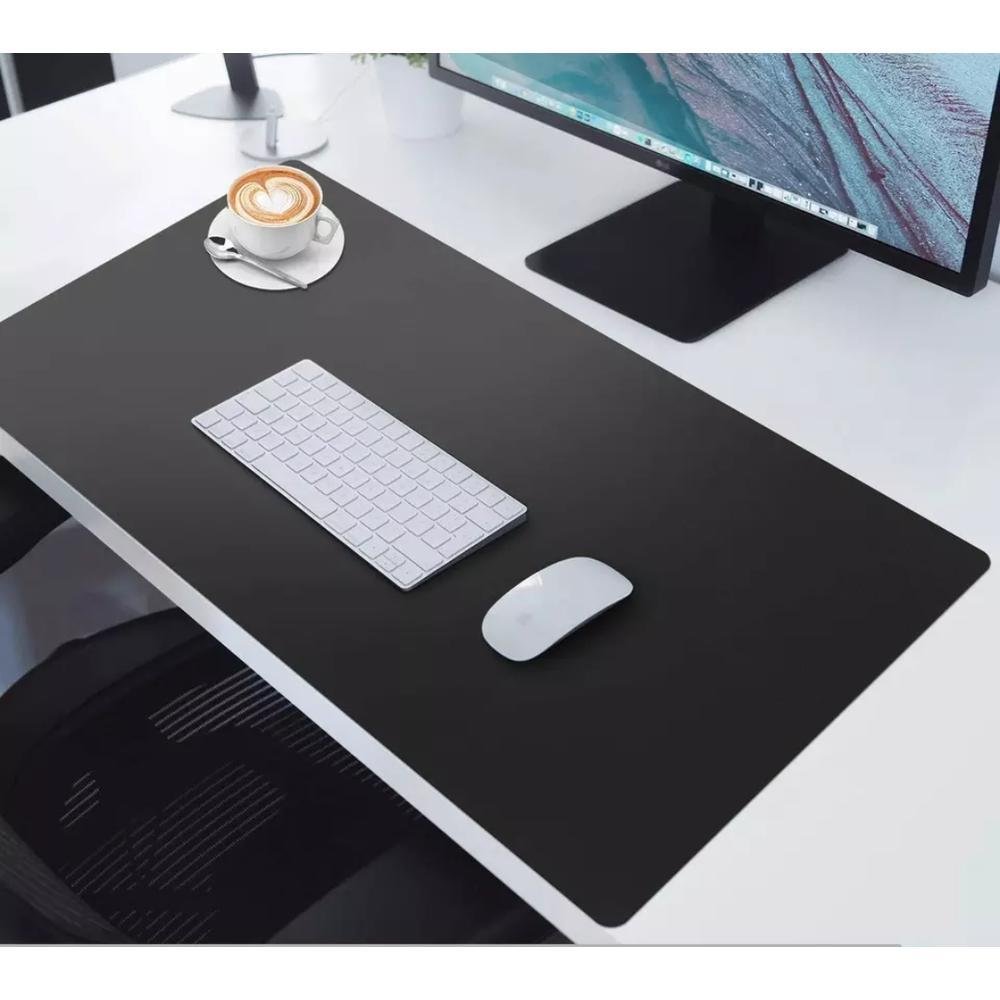 Imagem 2 de 5 do produto Mouse Pad M3m, Grande Desk Pad, Tapete De Mesa Gamer Office, Fácil Deslize, Antiderrapante, 100x48cm, Preto