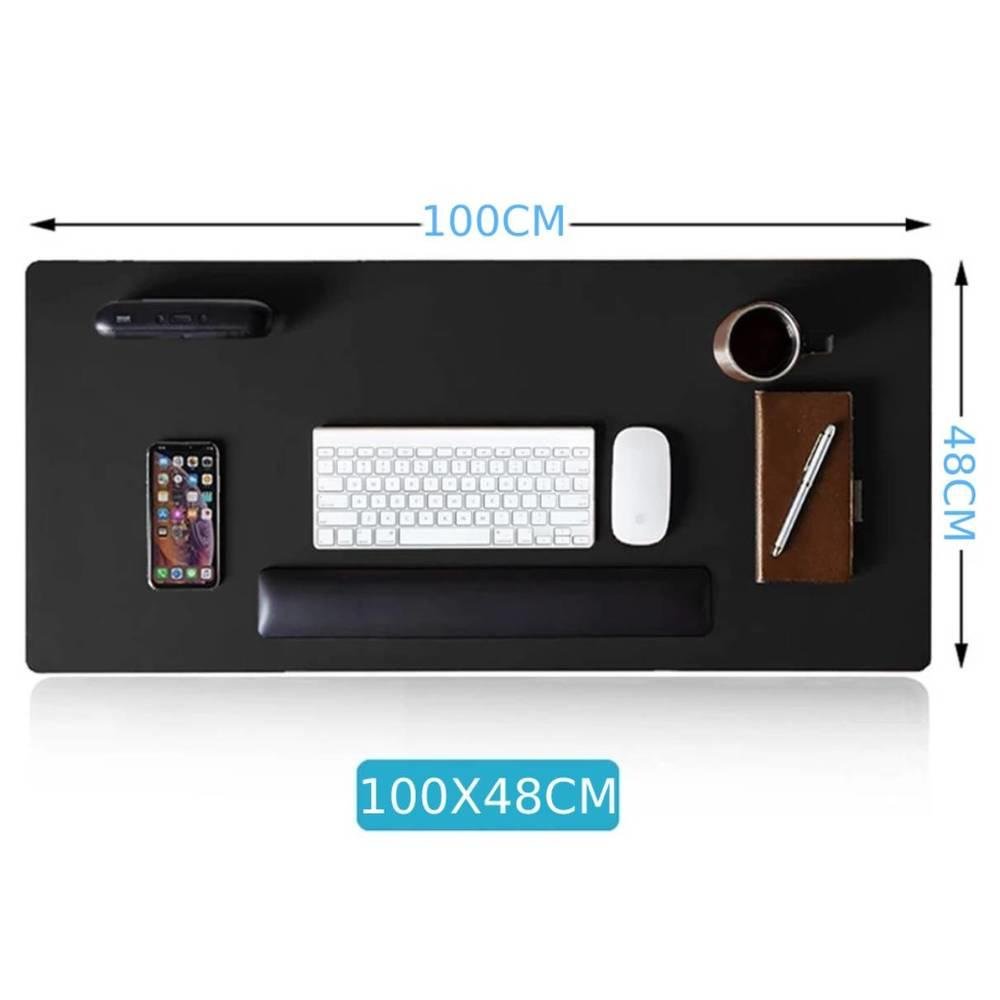 Imagem 5 de 5 do produto Mouse Pad M3m, Grande Desk Pad, Tapete De Mesa Gamer Office, Fácil Deslize, Antiderrapante, 100x48cm, Preto