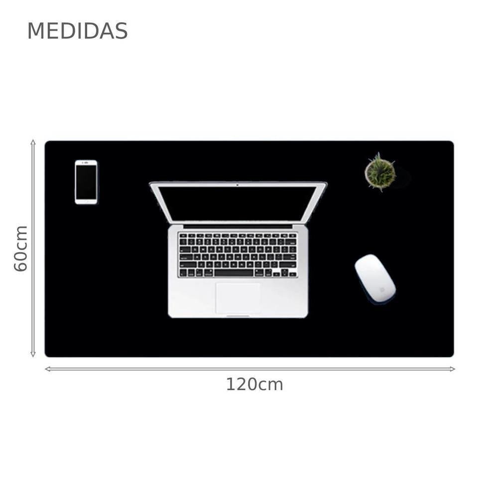Imagem 5 de 5 do produto Mouse Pad M3m, Grande, Desk Pad, Tapete De Mesa Gamer Office, Fácil Deslize, Antiderrapante, 120x60cm, Preto