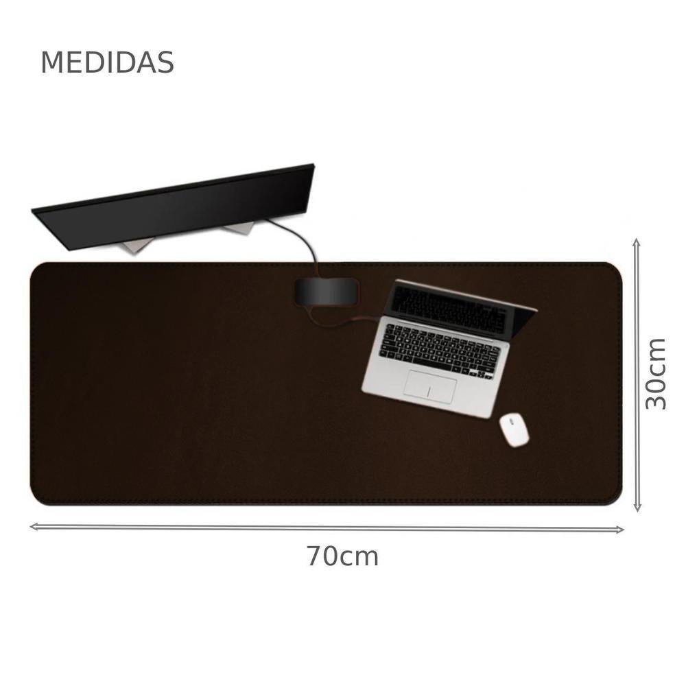 Mouse Pad M3m Desk, Tapete De Mesa, 100x48cm, Impermeável, Antiderrapante, Café Mouse Pad M3m Desk, Tapete De Mesa, 100x48cm, Impermeável, Antiderrapante, Café