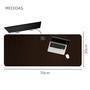 Mouse Pad M3m Desk, Tapete De Mesa, 100x48cm, Impermeável, Antiderrapante, Café