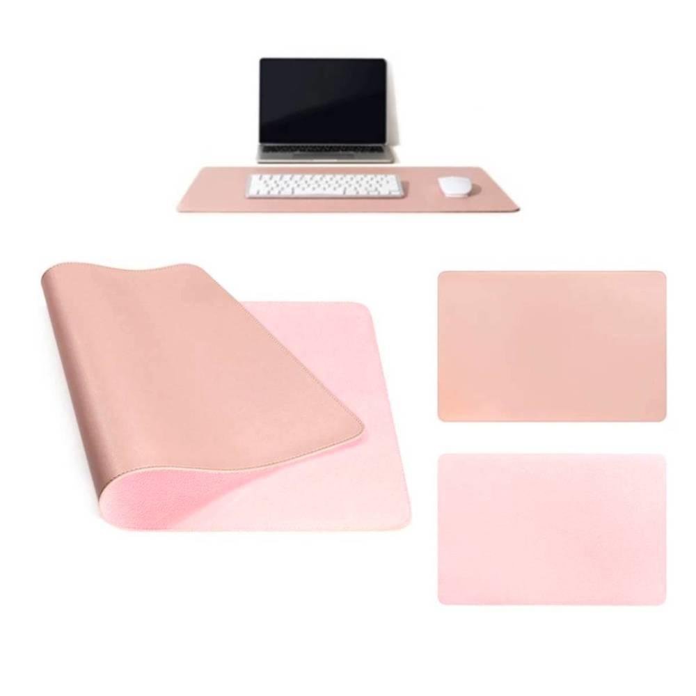 Imagem 5 de 5 do produto Mouse Pad M3m, Grande, Desk Pad, Tapete De Mesa Gamer Office, Fácil Deslize, Antiderrapante, 100x48cm, Rosa Claro