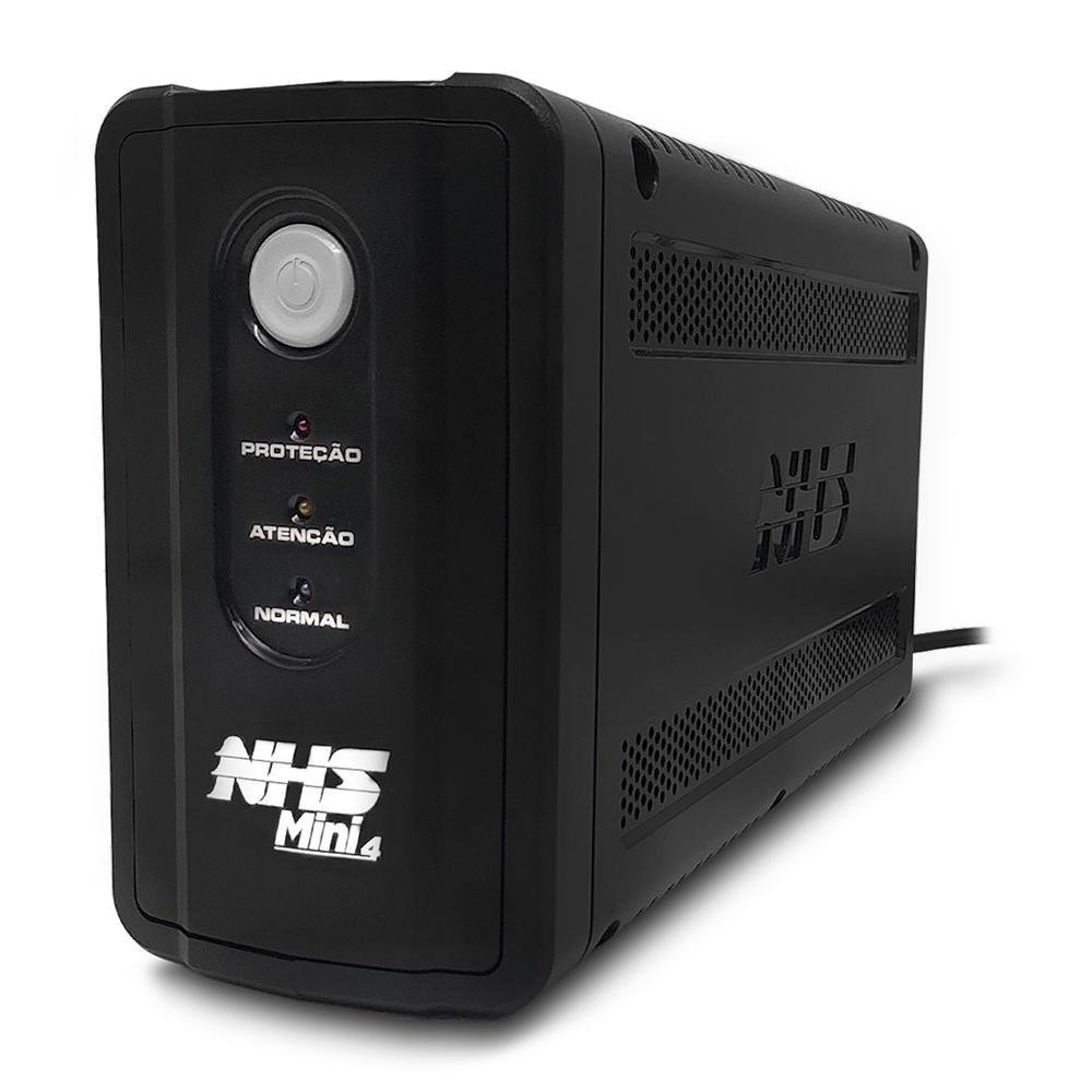 Imagem 3 de 5 do produto Nobreak Nhs 600va, Mini 4 Senoidal, Entrada Bivolt, S/120v, Bat. 1x 7ah/12v, 6t, USB - 91.a1.006002