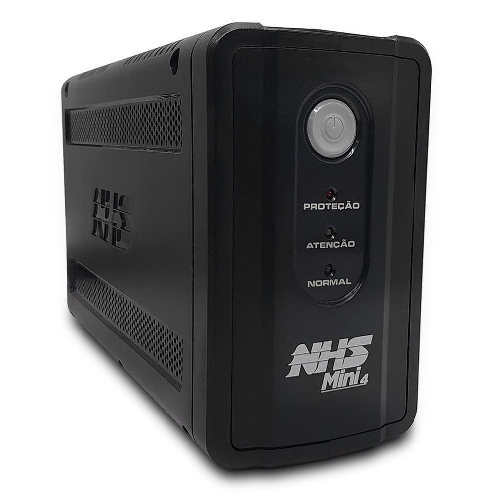 Imagem 4 de 5 do produto Nobreak Nhs 600va, Mini 4 Senoidal, Entrada Bivolt, S/120v, Bat. 1x 7ah/12v, 6t, USB - 91.a1.006002