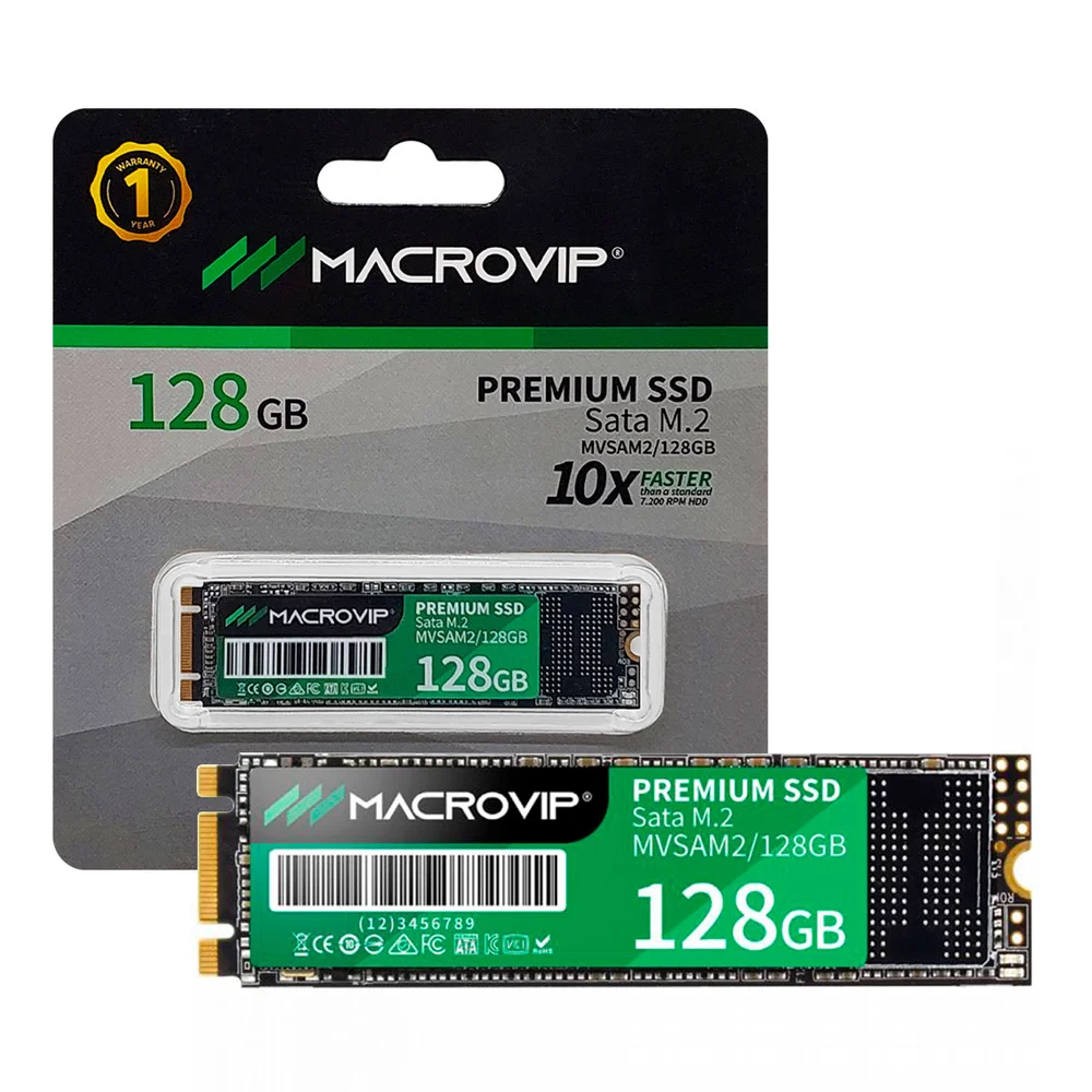 高速SSD/大容量1128GB/メモリ8GB /office2024/ドライブ SSD Macrovip 128GB M2 2280 Sata 3 KaBuM