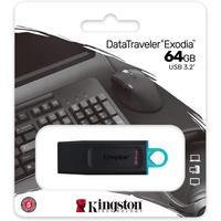 Marca: kingstonmodelo: datatraveler exodia - dtx/64gb especificações: capacidade: 64gb velocidade: usb 3.2 gen 1 dimensões: 67,3 x 21,04 x 10,14 mm te