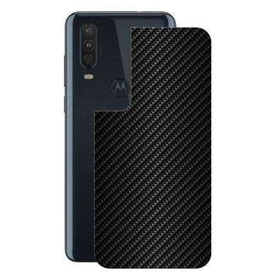 Película Motorola One Action, Traseira Fibra Carbono Preta - Gshield