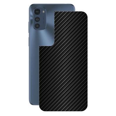 Película Para Moto E32 - Traseira Fibra Carbono Preta - Gshield