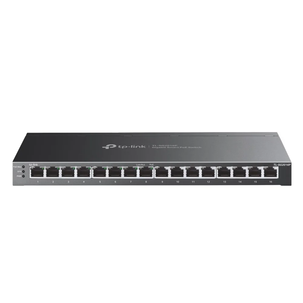 Imagem 2 de 3 do produto Switch Poe Tp-link Tl-sg2016p, Gigabit 16 Portas