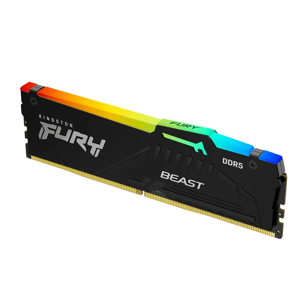Memória Kingston Fury Beast RGB 16GB KaBuM