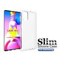 Capinha Case Silicone Para Galaxy M51, Transparente Slim - Elxcases