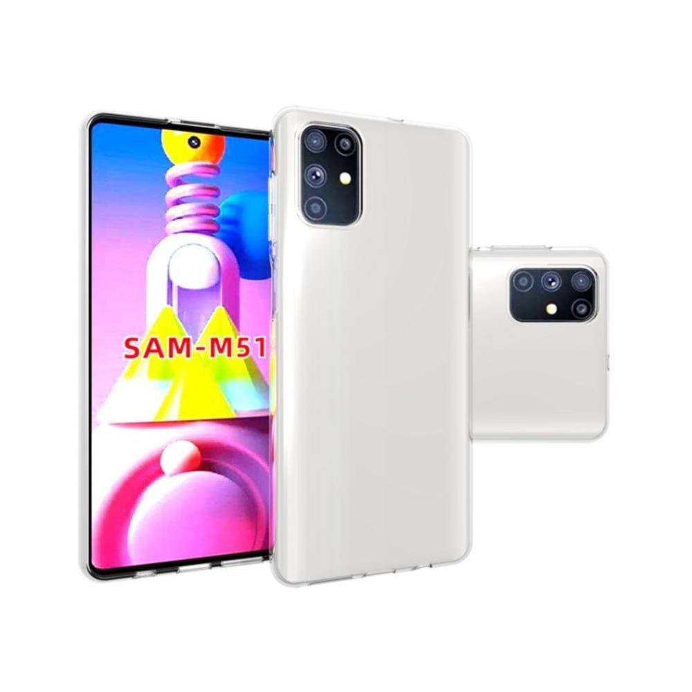 Imagem 2 de 5 do produto Capinha Case Silicone Para Galaxy M51, Transparente Slim  - Elxcases
