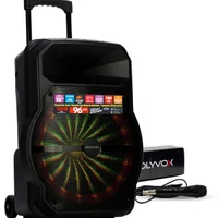 Caixa de Som Amplificada Xc-715 Tws Polyvox, Bluetooth, USB, 700w + Microfone Com Fio Polyvox