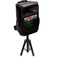 Caixa de Som Amplificada Xc-715t Polyvox, Bluetooth, USB, 700w, 10h Bateria + Pedestal Tripé