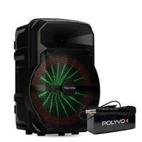 Caixa De Som Amplificada Polyvox Xc-710t, Bluetooth, 300w + Microfone Com Fio